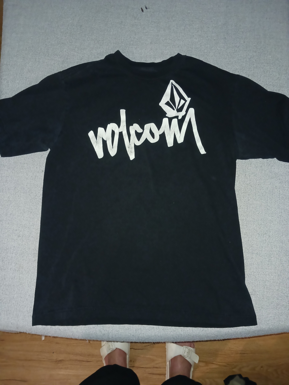Volcom Basic Tee Men's Graphic Tee Black & White Medium